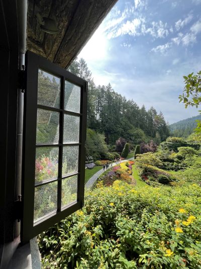 Sunken Garden view from Window